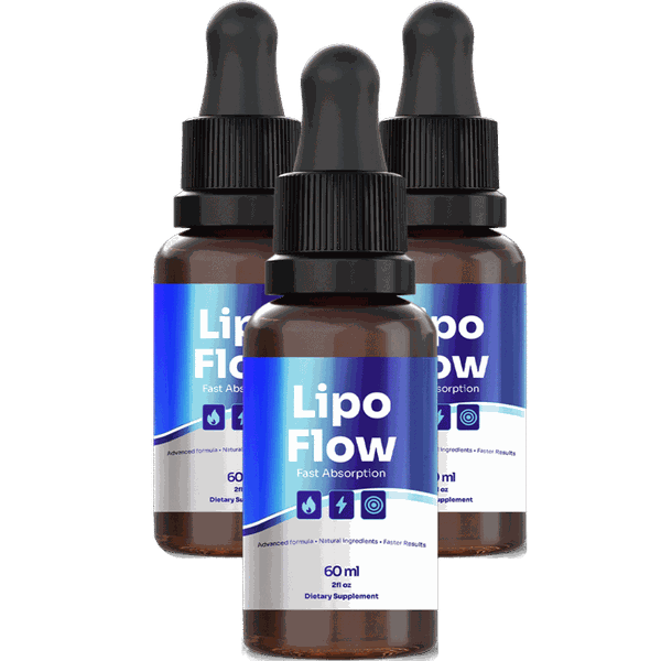 Three bottles of Lipo Flow